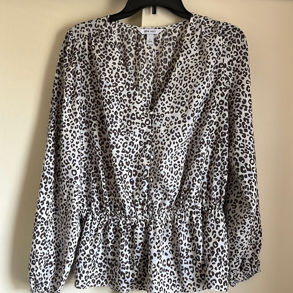 Nine West Peplum Blouse